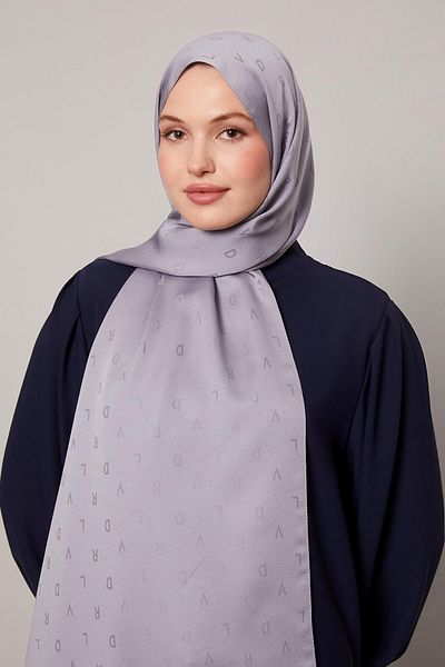 Levidor Gray Mini Lvd Printed Jacquard Shawl