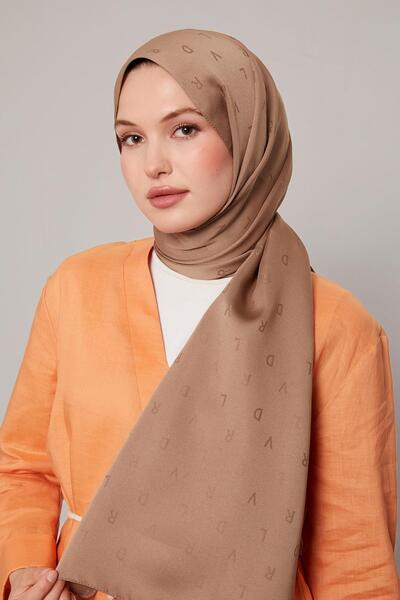 Levidor Coffee Mini Lvd Printed Jacquard Shawl