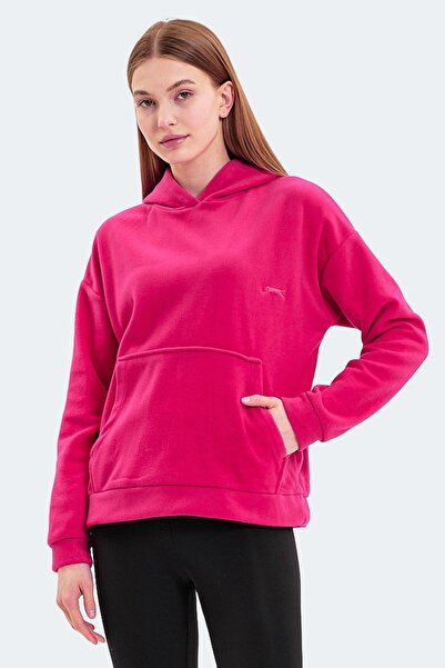 Slazenger Kadın Polar Fuşya Kışlık Suya Dayanıklı Polar Ceket Fuşya