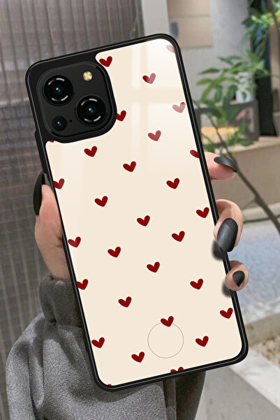 Reeder S23 Pro Max Uyumlu Kalp Tasarımlı Glossy Premium Kılıf