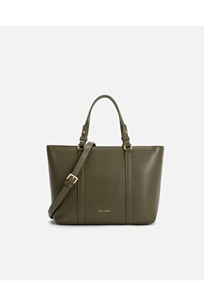 Arkaan شنطة نسائية من الجلد باللون الأخضر