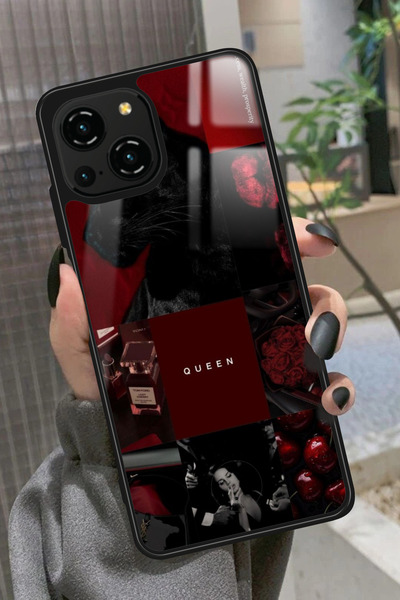 Reeder S23 Pro Max Uyumlu Bordo Poster Tasarımlı Glossy Premium Kılıf