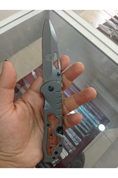 Ö ÖZMERT ASKERİ MALZEME Benchmade Kamp Çakısı 21 cm Ahşap Saplı