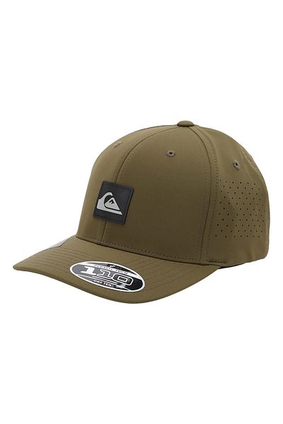 Quiksilver قبعة رجالية باللون الأخضر غير رسمية AQYHA04559-GPH0