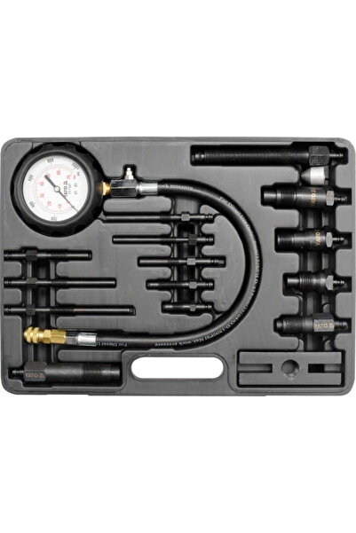 yato DIESEL COMPRESSION PRESSURE GAUGE SET 16 pcs 7307
