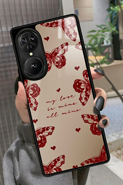 Reeder S19 Max Pro S EDGE Uyumlu Kırmızı Kelebek Tasarımlı Glossy Premium Kılıf