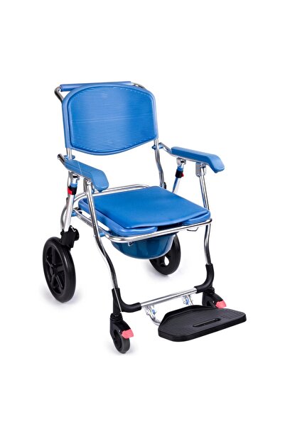 Comfort Plus Banyo ve Tuvalet Tekerlekli Sandalye | Katlanabilir Alüminyum Şa...