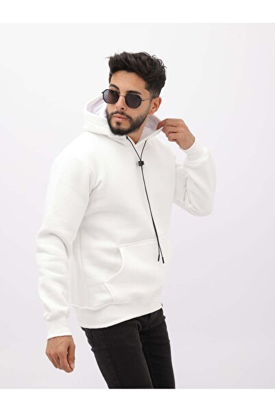 Wkm Denim επένδυση fleece Casual ανδρικό φούτερ K με κουκούλα με φλις εσωτερικά