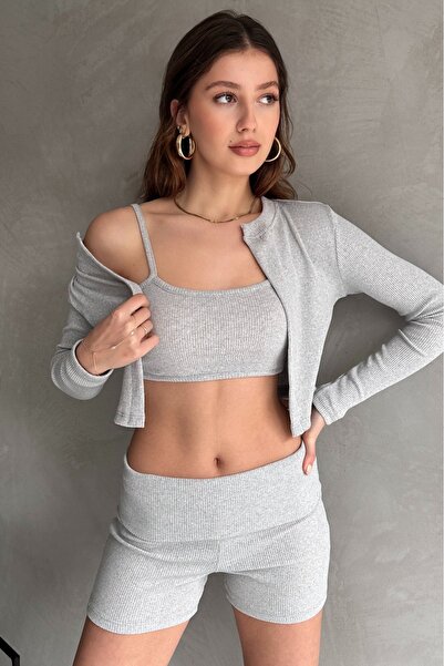 ezber moda Grop hırka ve şhort kaşkorse