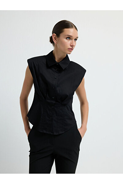 adL Pile Detaylı Kolsuz Gömlek