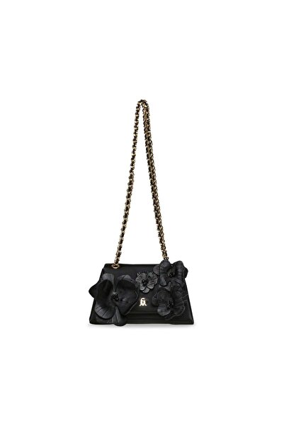 Steve Madden حقيبة يد نسائية من Paths باللونين الأسود والذهبي