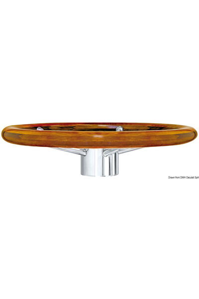 OSCULATI Steering wheel with teak outer ring