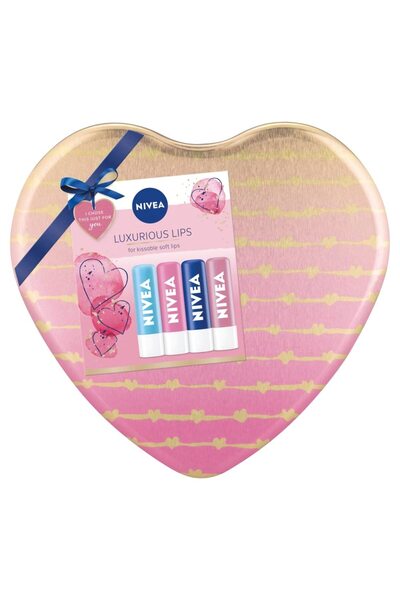 NIVEA Set 4 Lip Balms Luxurious Lips
