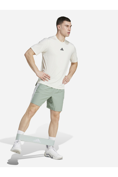 adidas Mid Rise Logo Print Shorts