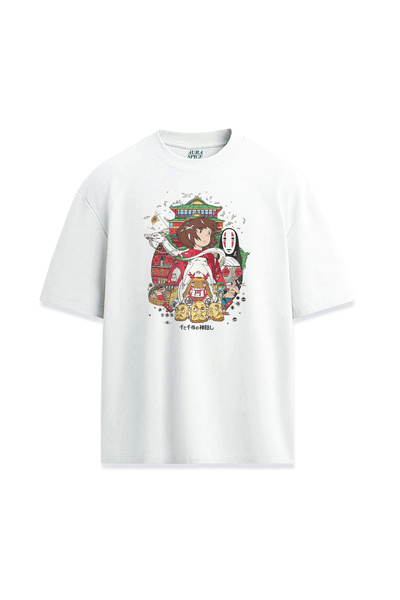 Darkia تي شيرت مطبوع بتصميم فيلم "المتاهة" (Spirited Away)