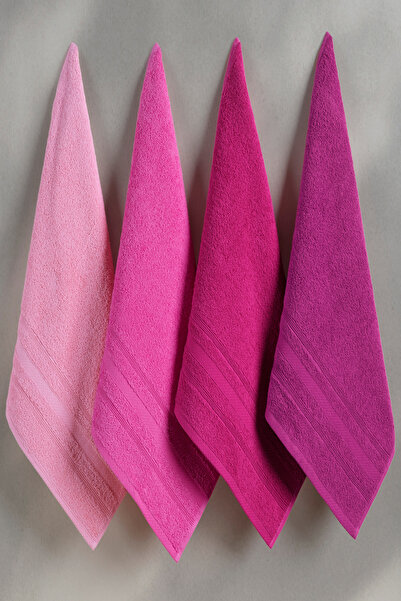 DNZGÜLCAN Σετ πετσετών Ada 4 τεμαχίων Πετσέτα χεριών Πετσέτα προσώπου 100% βαμβάκι 70x140 cm