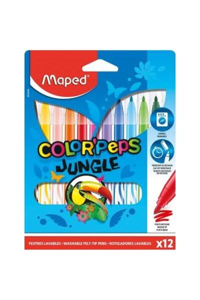 Maped Carioci Color Peps Jungle 12 culori/set,