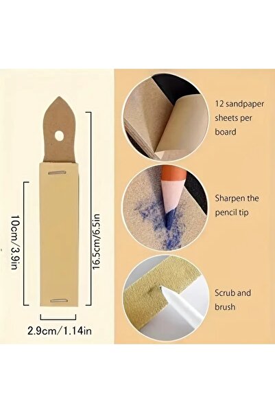 Sanathobi Скициране на шлифовъчни дъски, въглен, пастел, шлифоване с въглен - 2 броя