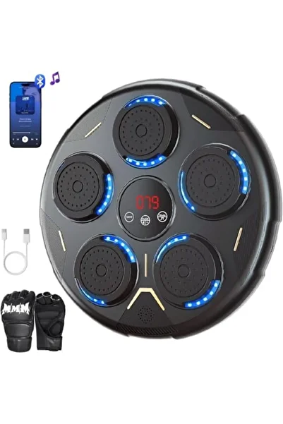 Generic Music Boxing Machine, Boxing Machine Wall Mounted Music, Smart Bluetooth Boxing Equipment with Glove