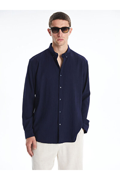 LC Waikiki Cămașă pentru bărbați cu mânecă lungă, cu ajustare normală