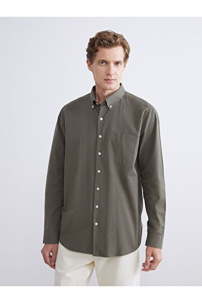 LC Waikiki Regular Fit Long Sleeve Poplin Men's Shirt
