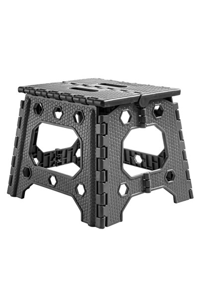 Tasarım Evi Siyah Kamp Katlanır Tabure - Küçük Boy