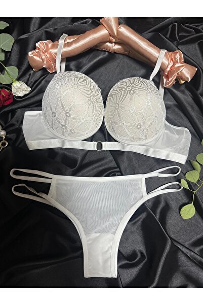 Elora Set sutien căptușit cu detaliu inel
