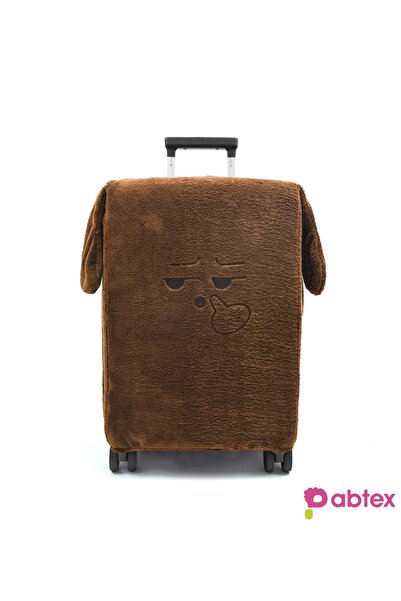 Pabtex Plush Fabric Funny Face Suitcase Protector Case – Add Joy to Your Trips