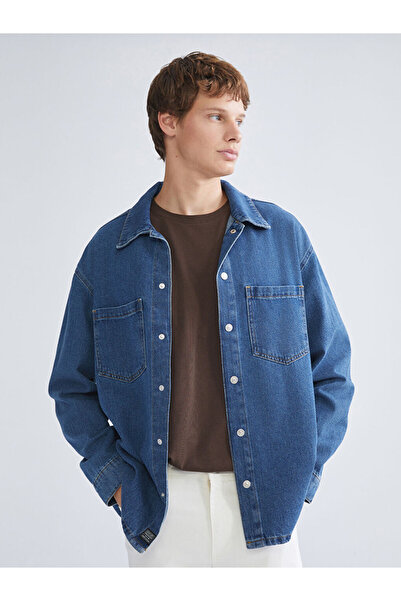 LC Waikiki Rahat Kalıp Uzun Kollu Erkek Jean Gömlek