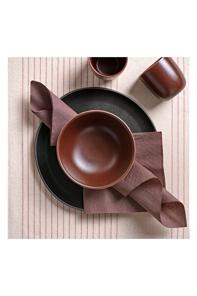 IKEA Fantastısk Peçete Kahverengi-Kırmızı 33x33 Cm 50 Adet 60608482