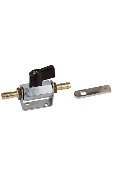 GFN Double Valve with Remote Control, Wall Bracket and Remote Control Bracket, Chromed Brass, Hole Diameter 8 mm,