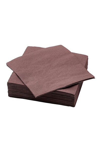 IKEA Fantastısk Peçete Kahverengi-Kırmızı 33x33 Cm 50 Adet 60608482