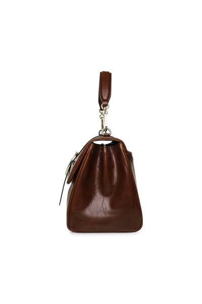 Steve Madden Women's Bengine Brown/Gold Handbag