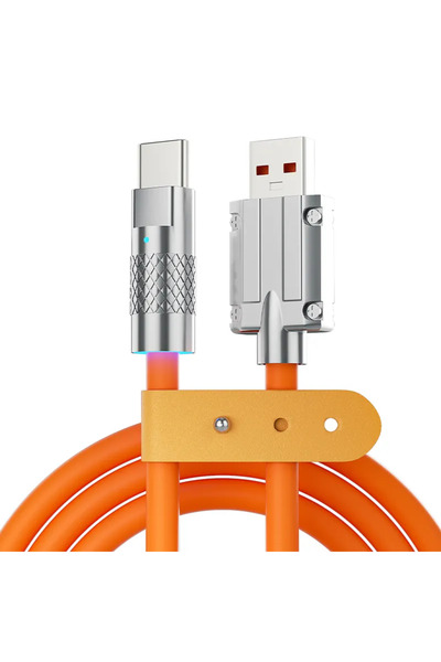 AÇA TEXILE Καλώδιο δεδομένων και γρήγορης φόρτισης 120 W, USB-C προς USB-C, σ...