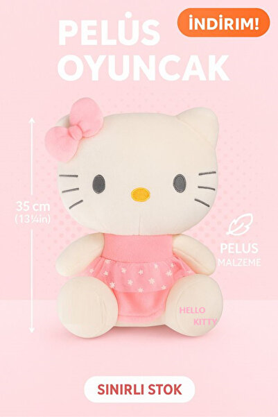Pofika Hello Kitty Peluş Oyuncak Büyük Boy 40 Cm Ithal Ürün