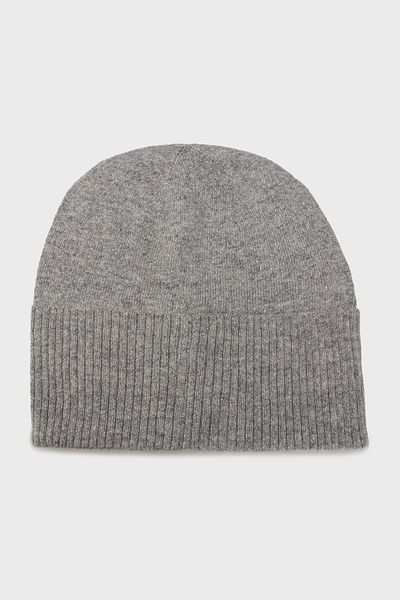 Armani Exchange Silvery Wool Blend Knitted Beanie Beret Xw001519 Af16181 M8086