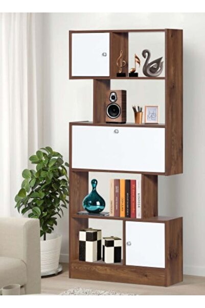 BAITY 5-Level Wooden Drawer and Shelf Unit - Modern Design