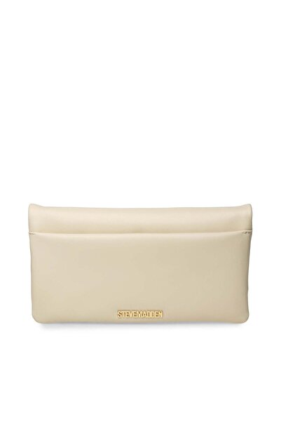 Steve Madden Women's Mal Bone/Gold Clutch