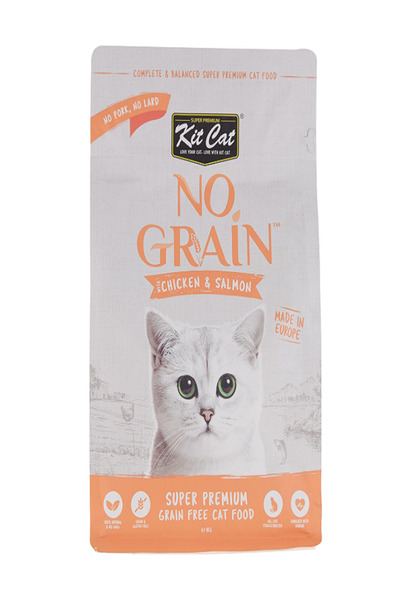 Kit Cat No Grain Super Premium Cat Food with Chicken & Salmon 1kg x 5
