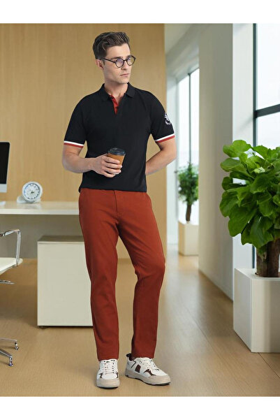 Dennis Lingo By Styli Cotton Embroidered Slogan Polo T-Shirt