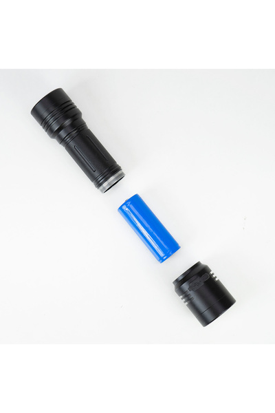 PNI Adventure F200 aluminum double flashlight with LED, 4000mAh battery