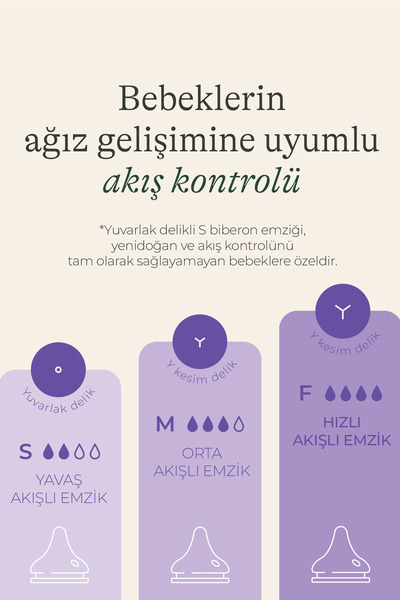 Lansinoh Natural Wave Biberon Emziği Hızlı Akışlı (6 Ay+) 2'li Avantaj Paketi (4 Adet Biberon Emziği)