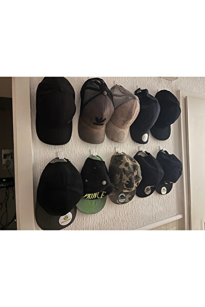 SORA DESIGN 3'lü Şapka Duvar Askısı Şapka Düzenleyici ve Saklama Aparatı