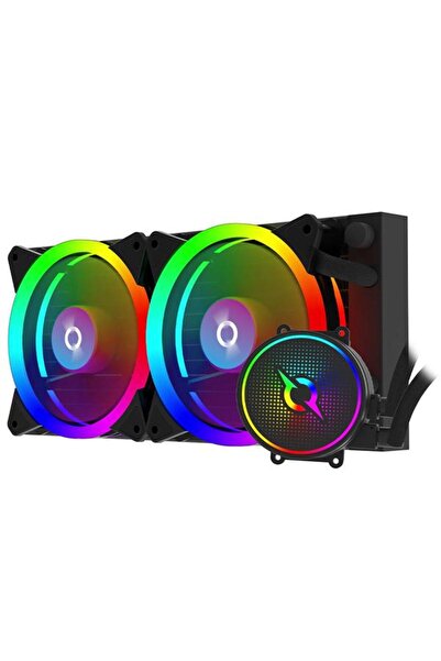 AQIRYS Cooler CPU Aquarius 240 AiO, 2 x 120 mm, Illuminated ARGB (Black)