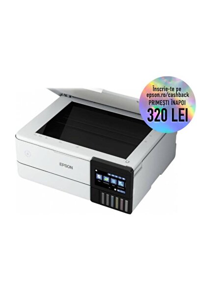 EPSON Multifuncțională L 8160, InkJet Color, 16 ppm, A4, Duplex, Rețea, Wireless (Alb)