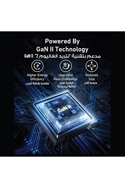 Generic Anker 100W USB-C Charger 736 GaN II 3-Port Fast Compact Wall Charger