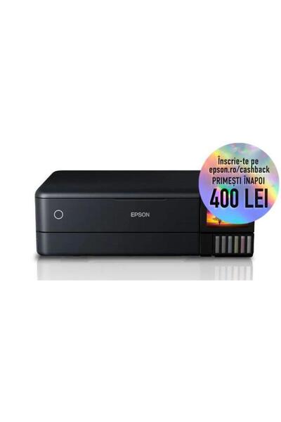 EPSON Multifunctional EcoTank L8180, Inkjet color, A3, 16 ppm, Duplex, Retea, Wireless (Black)