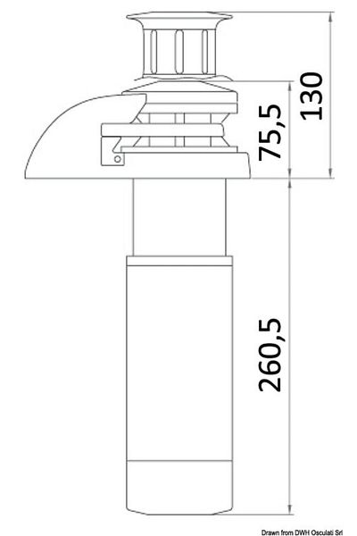 İtalwinch Vertical Windlass for Anchor 12V