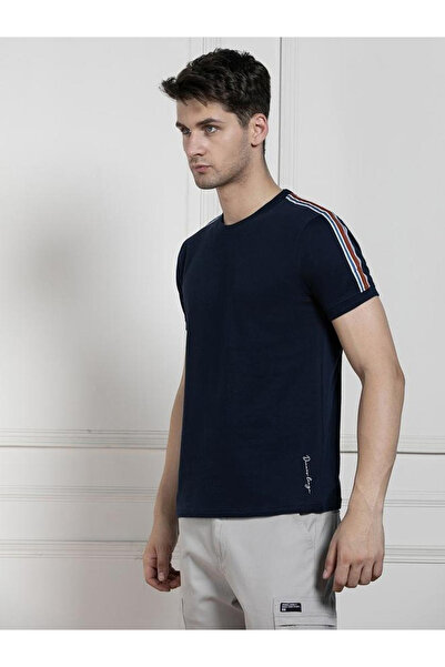 Dennis Lingo By Styli Men Black Crew Neck Cotton T-Shirt