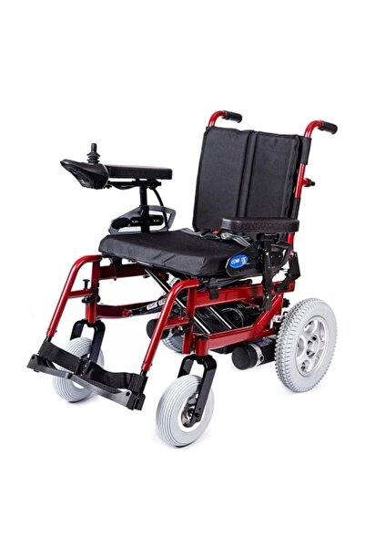Comfort Plus Akülü Sandalye Bordo | 340W Motor, Yatar Sırt, Katlanır Alüminyu...